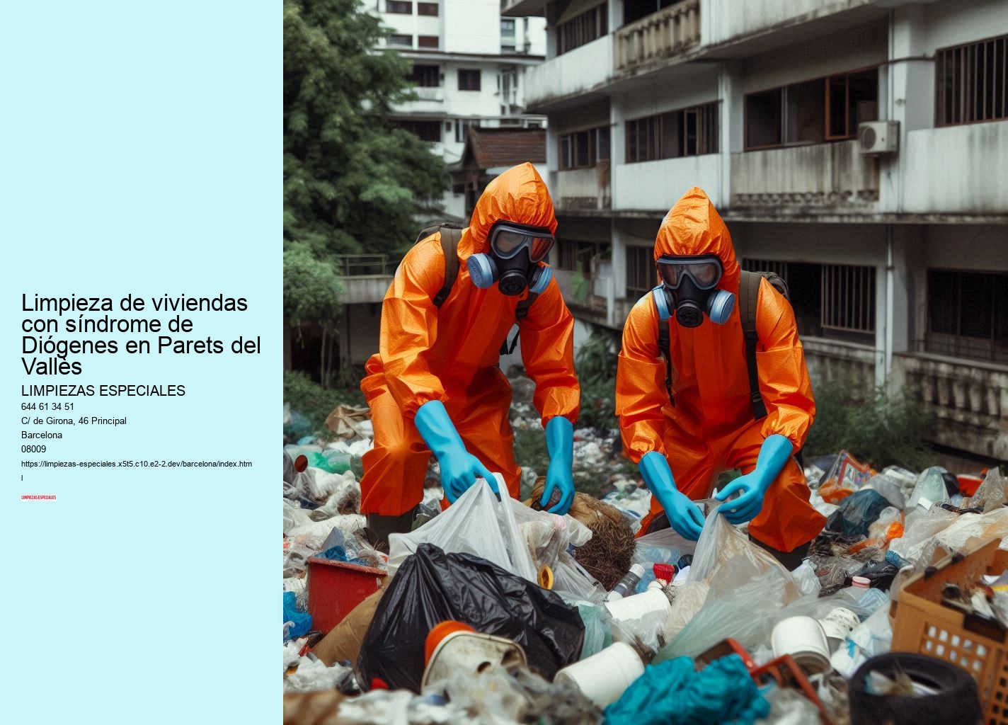 Limpieza de viviendas con síndrome de Diógenes en Parets del Vallès