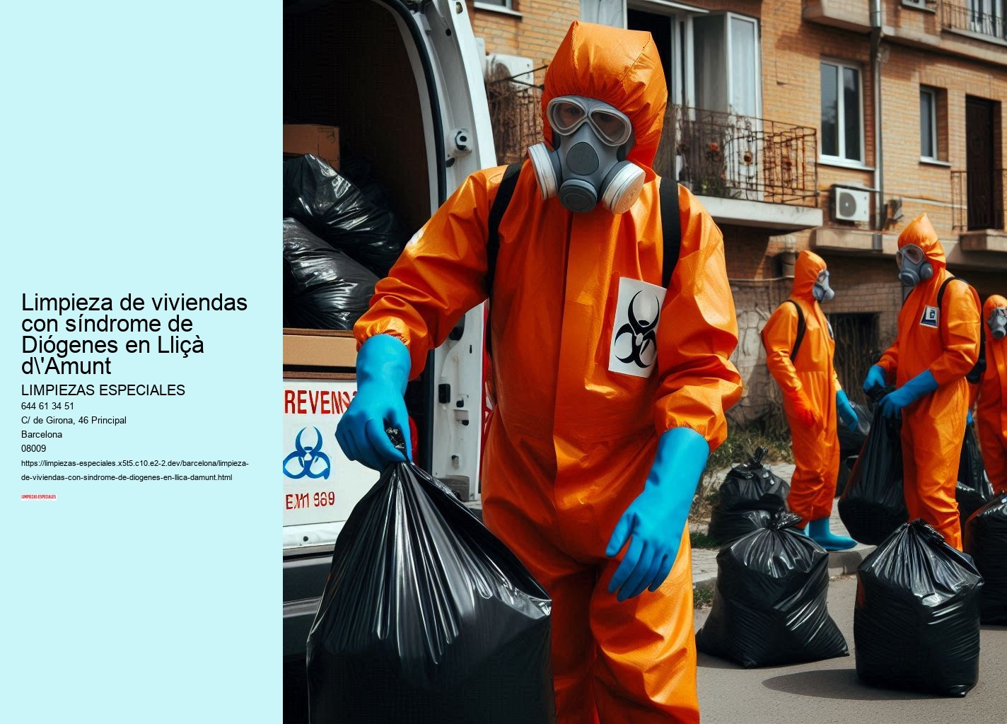 Limpieza de viviendas con síndrome de Diógenes en Lliçà d'Amunt