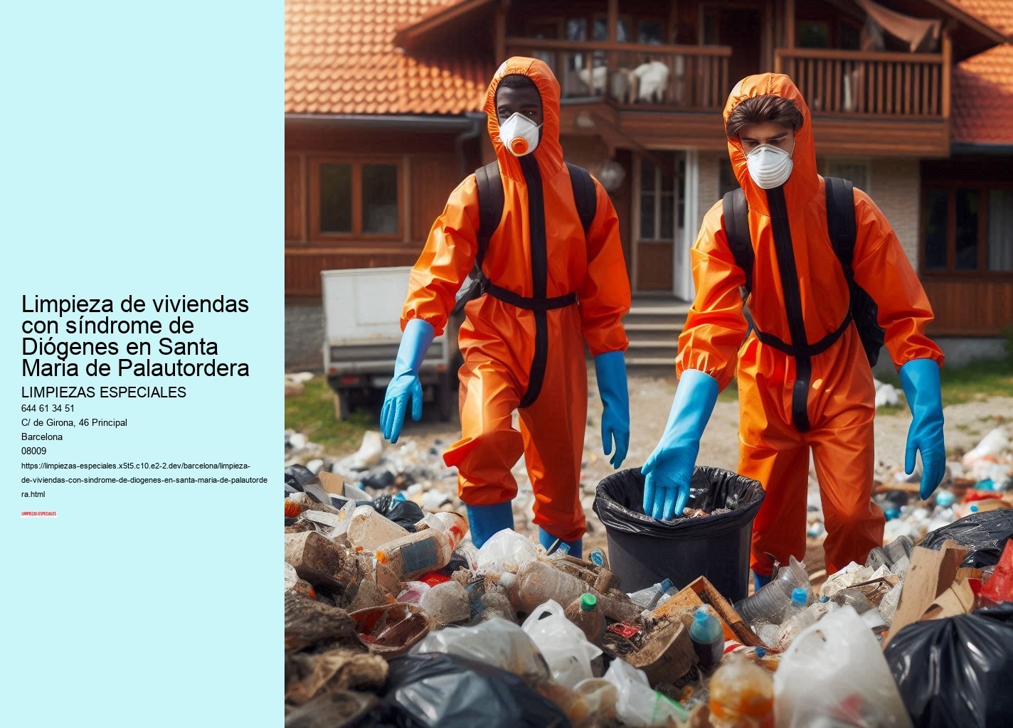 Limpieza de viviendas con síndrome de Diógenes en Santa Maria de Palautordera